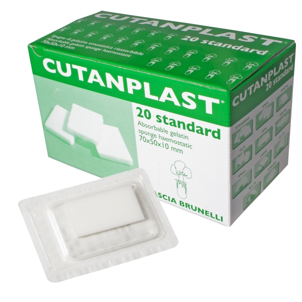 Cutanplast - Hemostatický želatinový materiál 